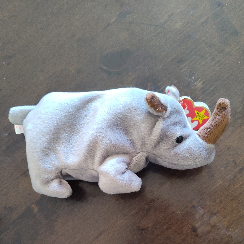 Ty Beanie Baby Spike The Rhino